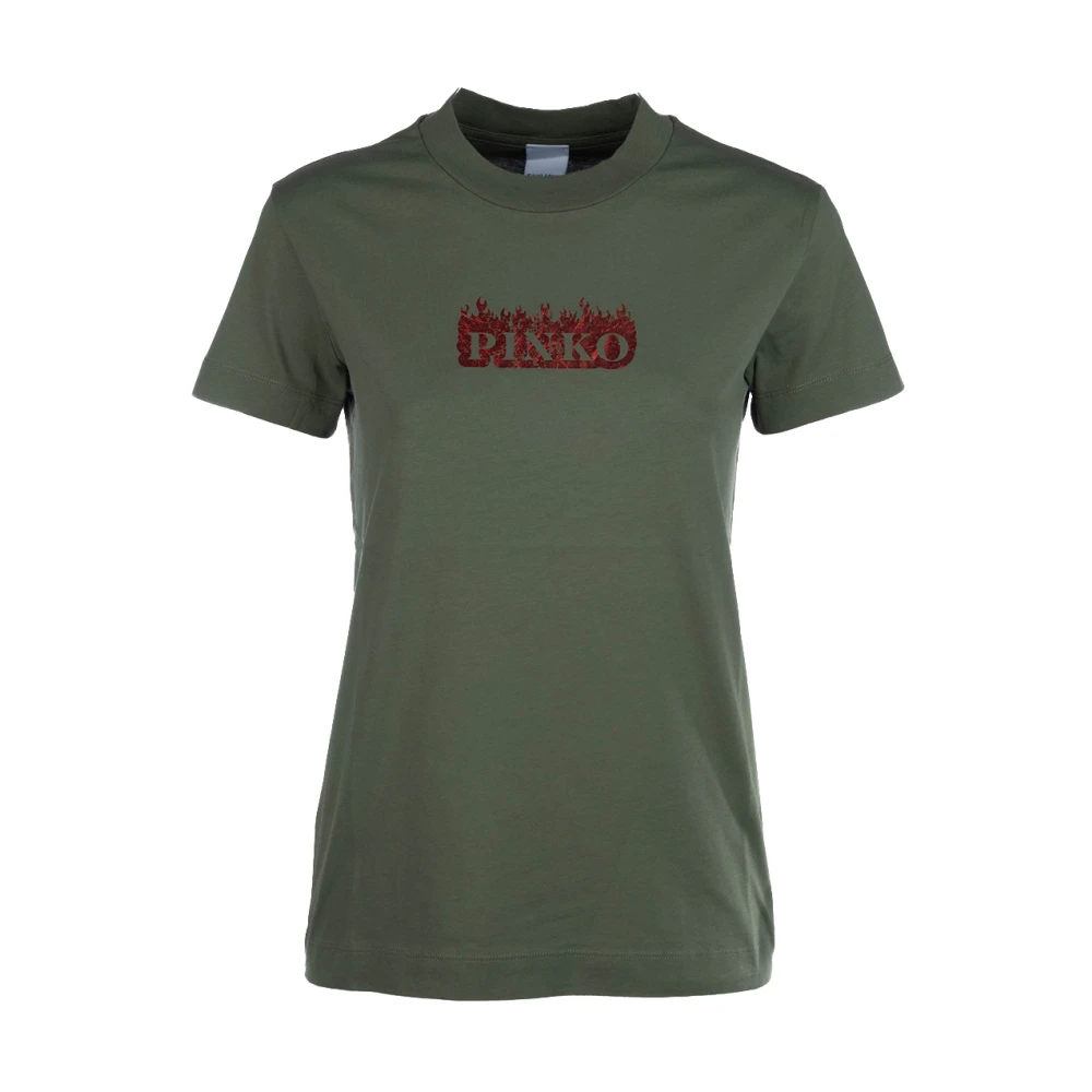 Pinko - Tops > T-Shirts - Green - Pinko - Modalova