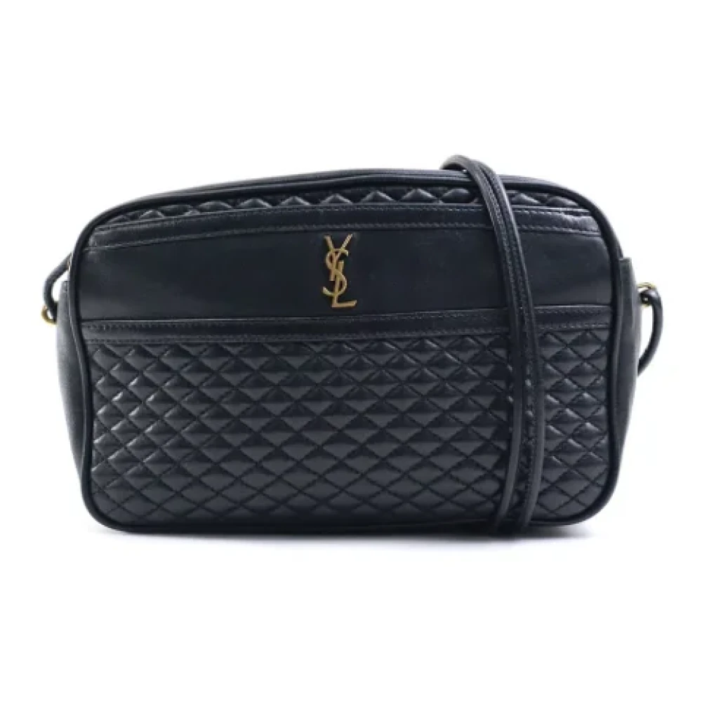 Yves Saint Laurent Vintage Pre-owned Leather shoulder-bags Black Dames