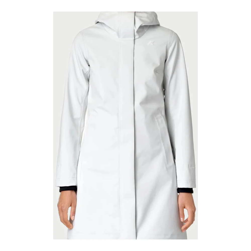 K-way Witte Driekwartlengte Damesjas White Dames