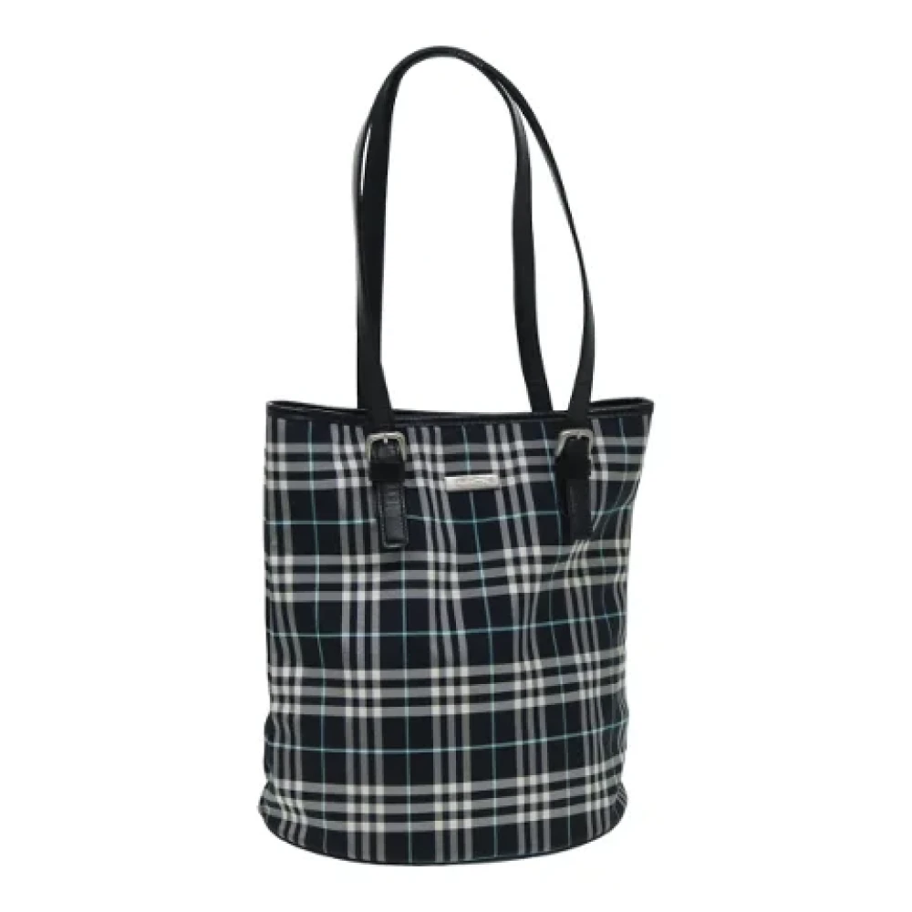 Burberry Vintage Pre-owned Nylon shoulder-bags Blue Dames