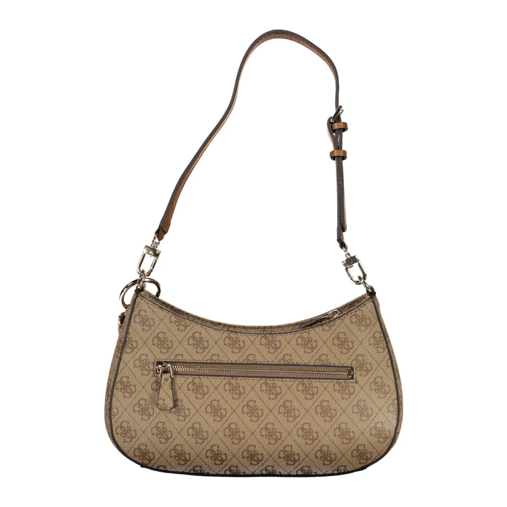 Guess Beige Schoudertas Noelle Contrast Details Beige Dames