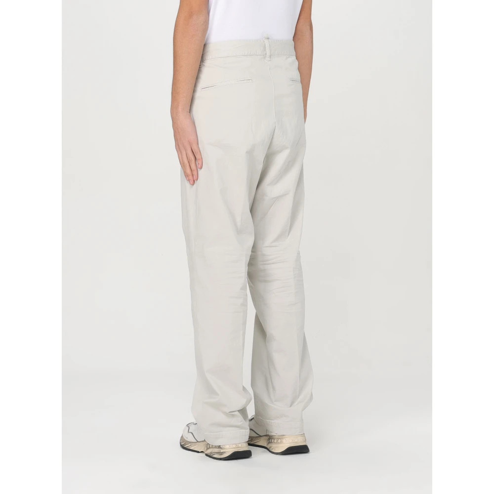 Dsquared2 Zomer Loose Chino Broek Gray Heren
