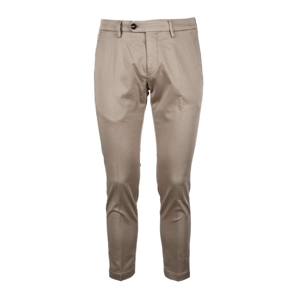 Michael Coal Katoen Elastaan Broek White Heren