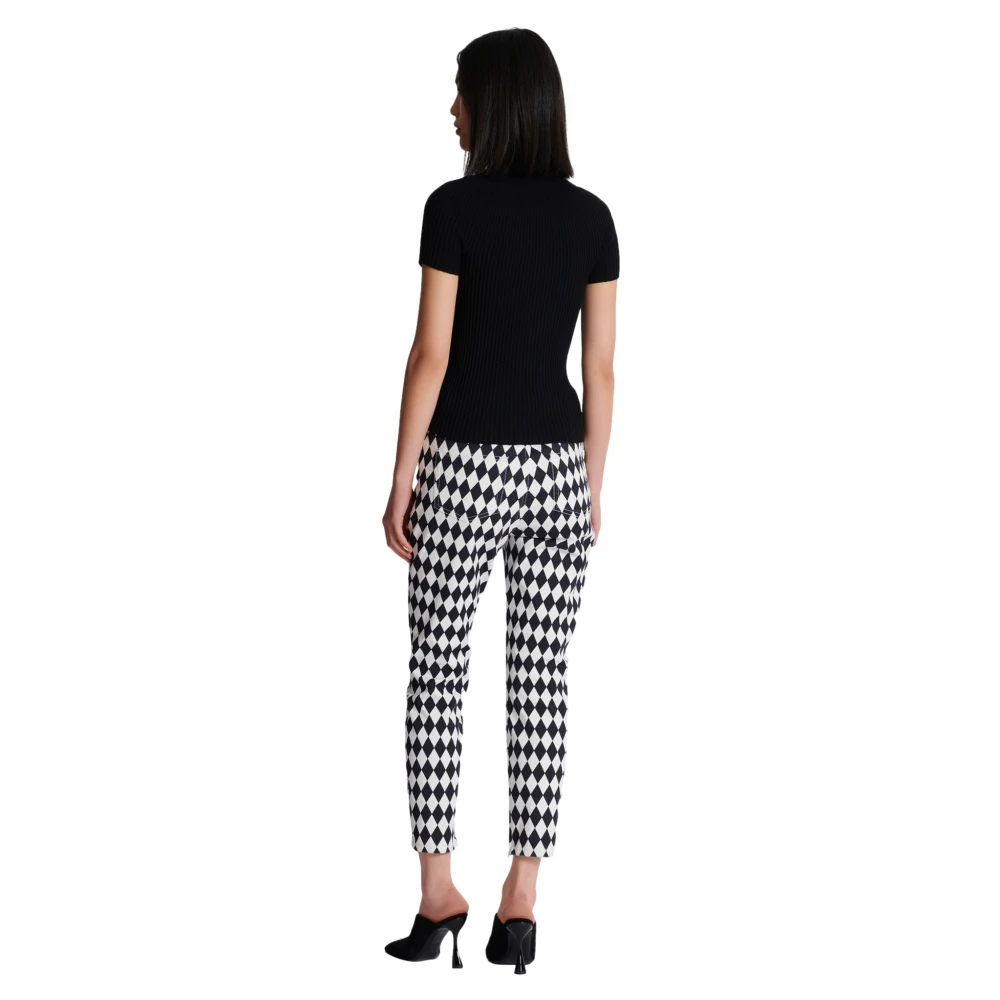 Balmain Geribbelde gebreide top Black Dames