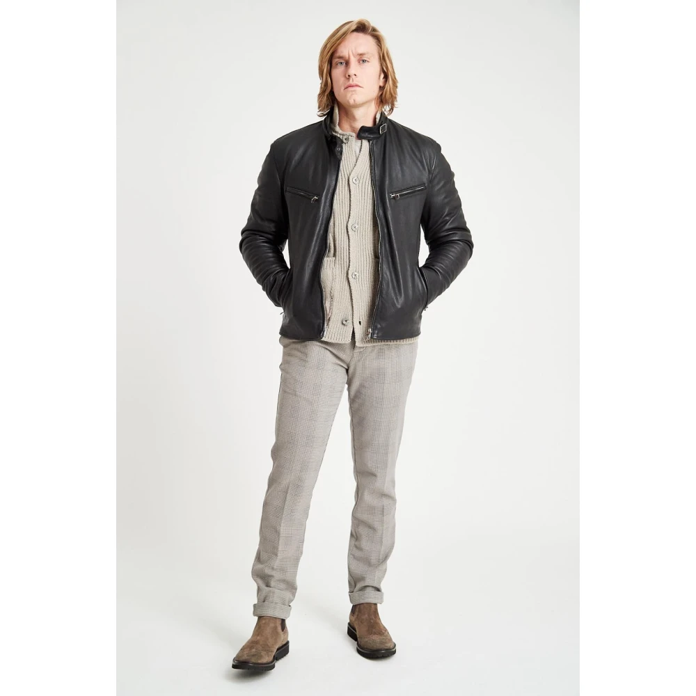 Stewart Rush NUV-Omega Lamb Wash Jas Black Heren