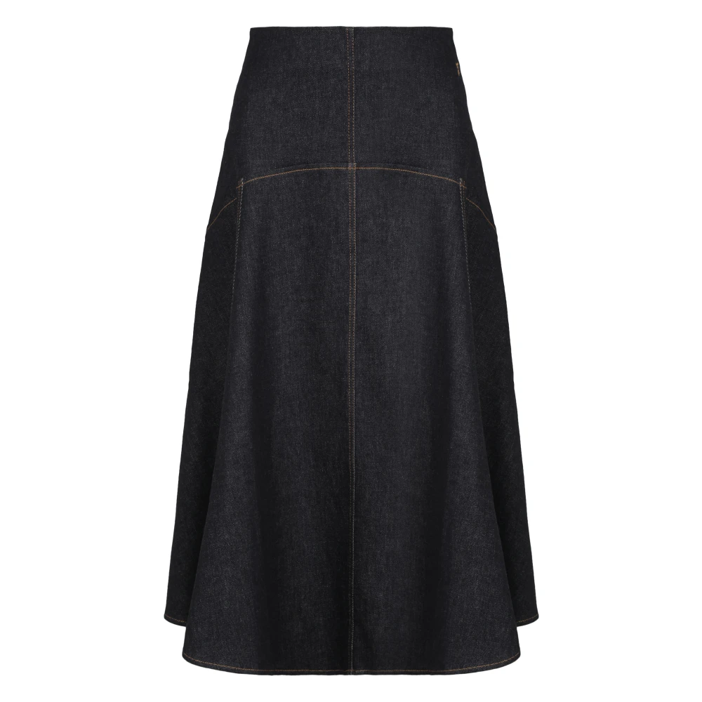 Jacquemus Blue Triangle De-Nîmes Denim Skirt - Female - Denim Skirts - W26 - Skirts