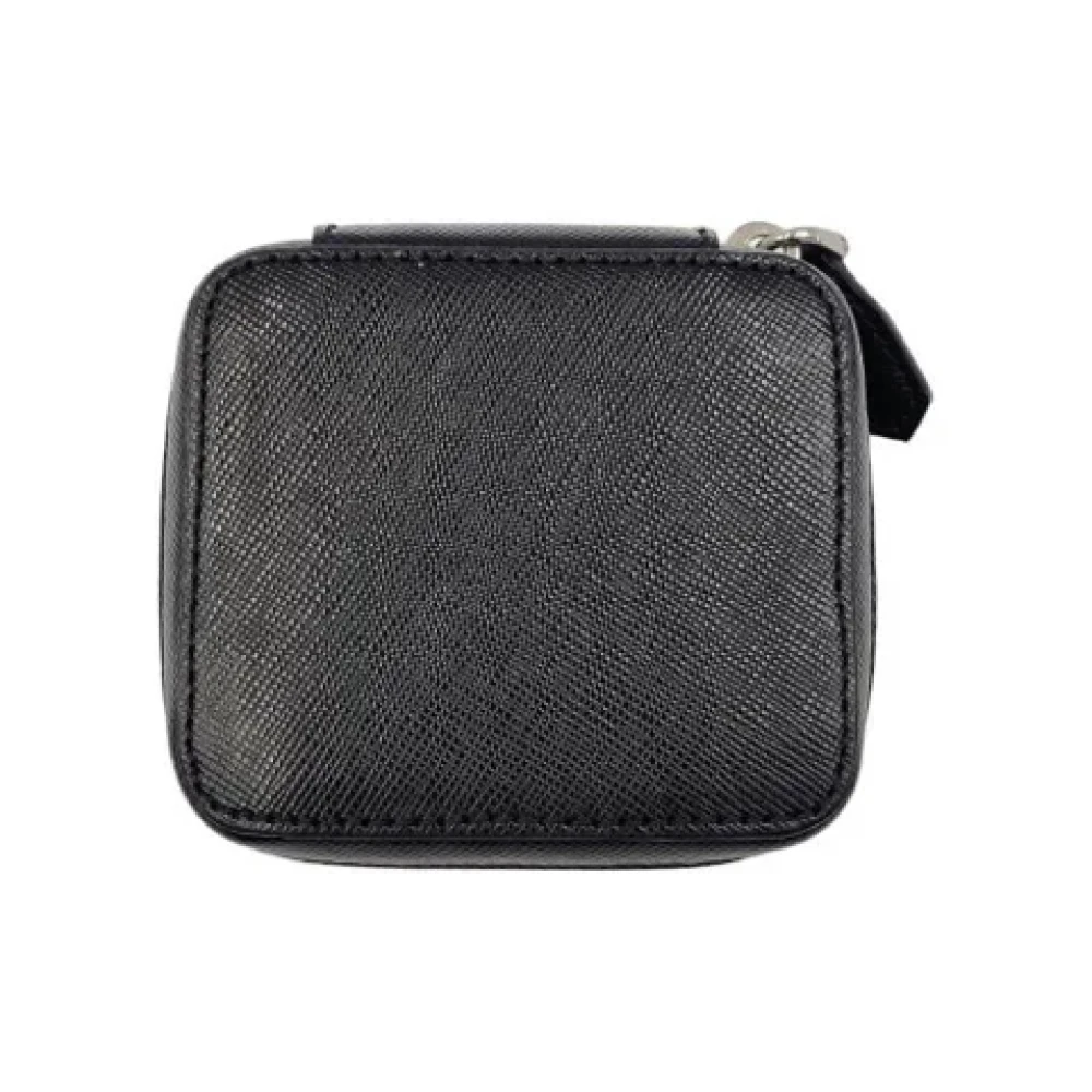 Prada Vintage Pre-owned Leather wallets Black Dames