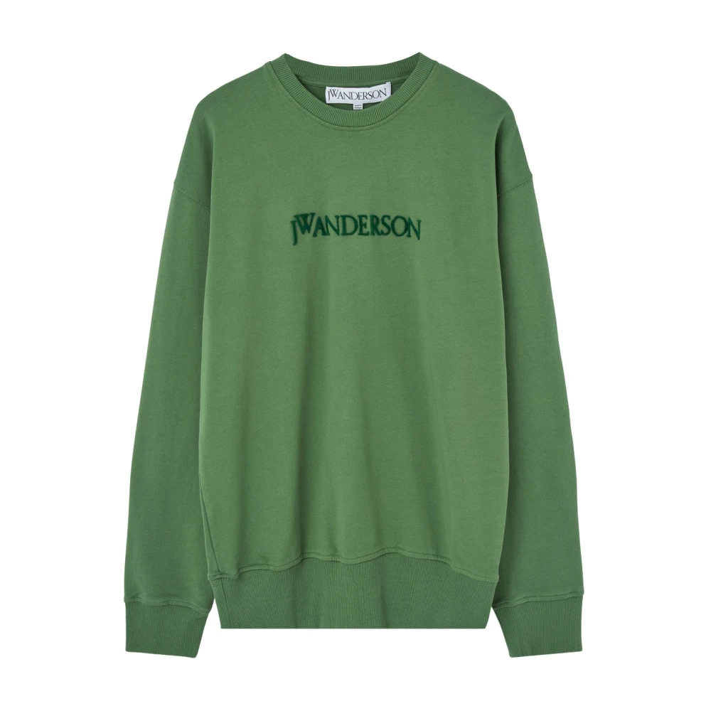 JW Anderson Groene Logotrui Green Heren