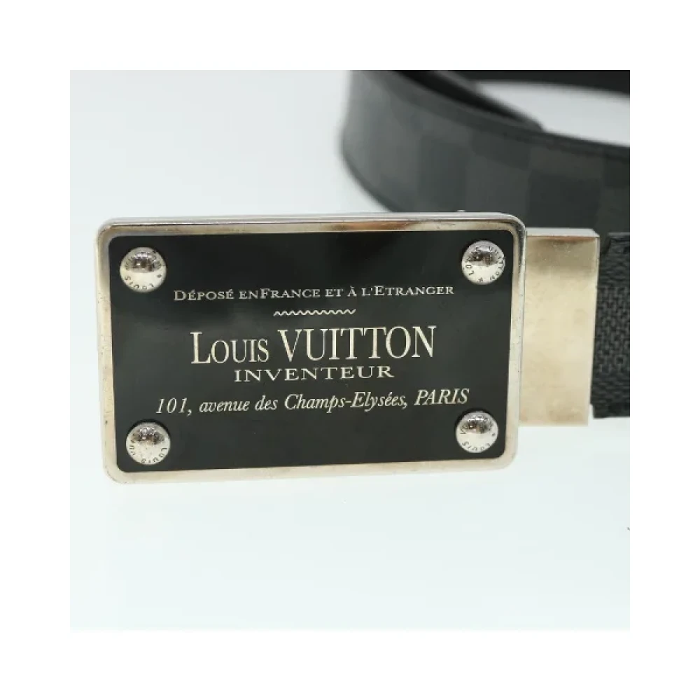 Louis Vuitton Vintage Pre-owned Cotton belts Gray Dames