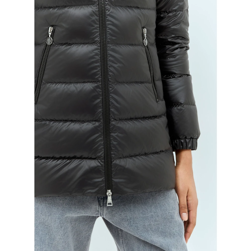 Moncler Gewatteerde Hooded Donsjas Black Dames