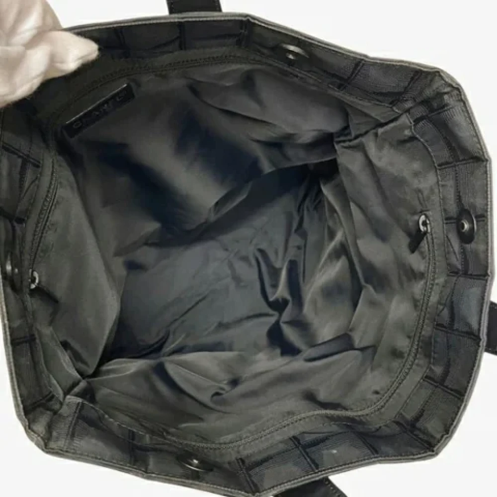 Chanel Vintage Pre-owned Fabric totes Black Dames