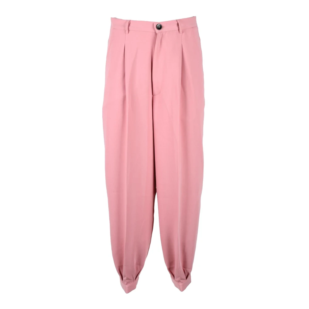 Semicouture Polyester Broek Pink Dames