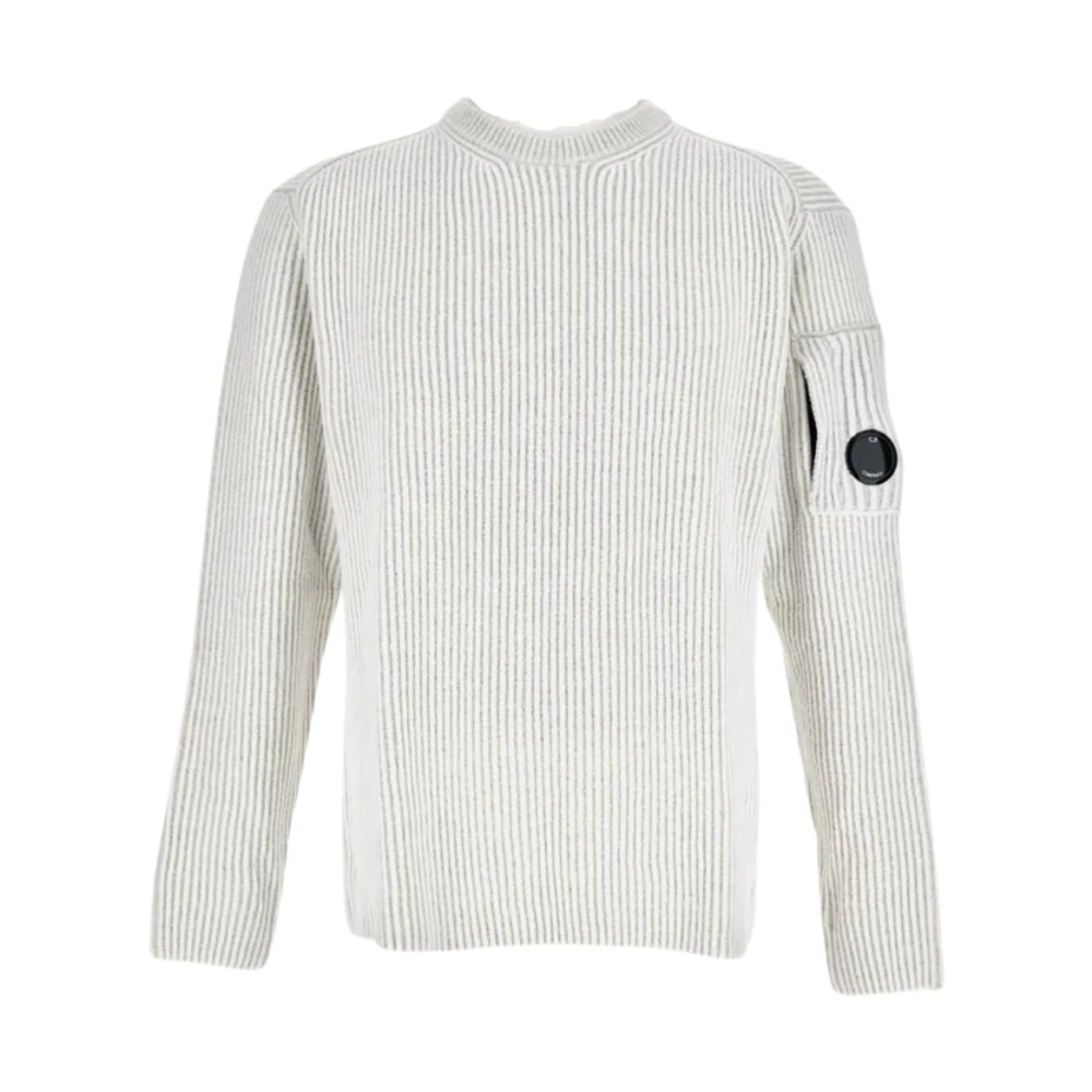 C.p. Company Men's White Crew Neck M12 - Sweatshirts - L - Sweatshirts & Hoodies
