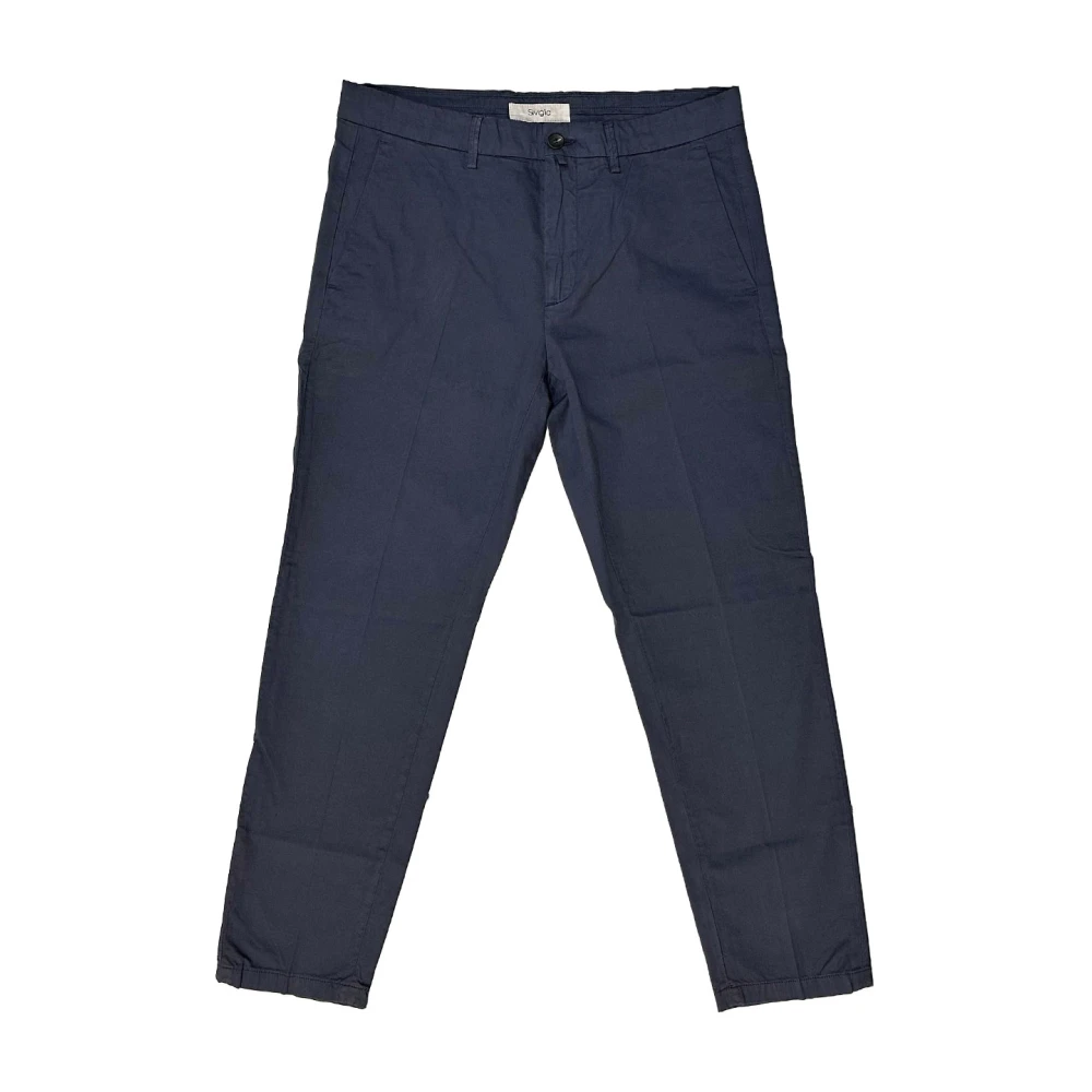 Siviglia Mannelijk Blauw Broeken Heren, W31, Saba Chino Broek