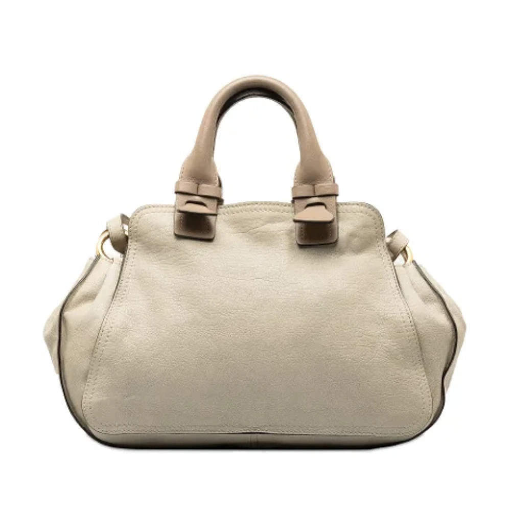Chloé Pre-owned Leather handbags Beige Dames