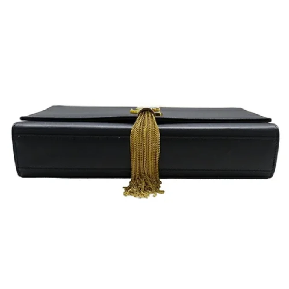 Yves Saint Laurent Vintage Pre-owned Leather shoulder-bags Black Dames