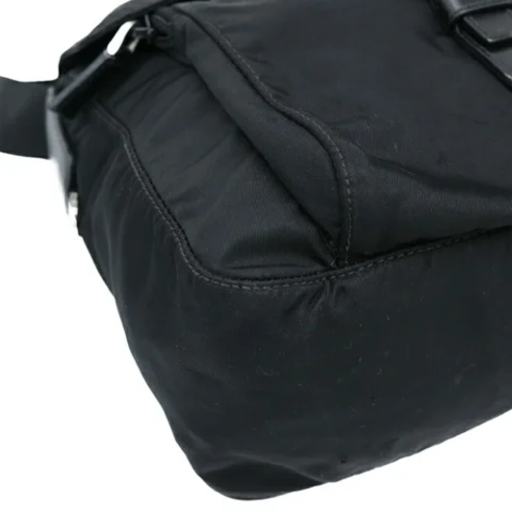 Prada Vintage Pre-owned Nylon shoulder-bags Black Dames