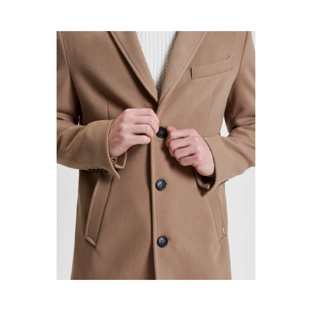 Gianni Lupo Kameel Winterjas Stijlvolle Mode Brown Heren