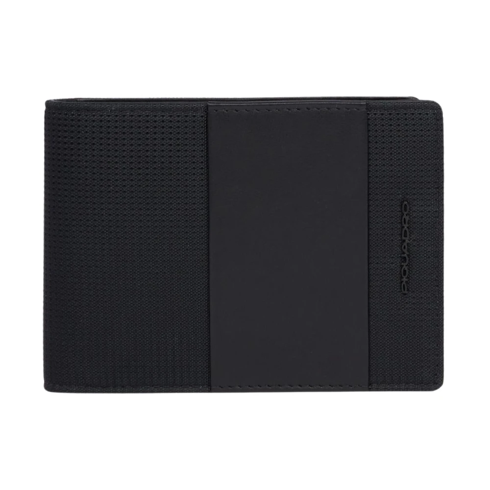 Piquadro Mannelijk Zwart Accessoires Heren, One Size, Portemonnee Met Muntvak
