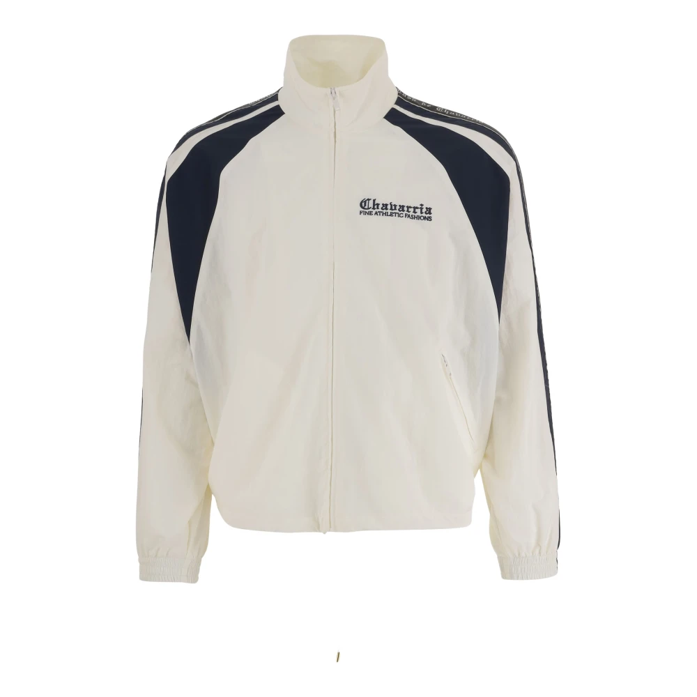 Willy Chavarria Mannelijk Wit Jassen Heren, L, Nylon, Nylon Jas Met Logo