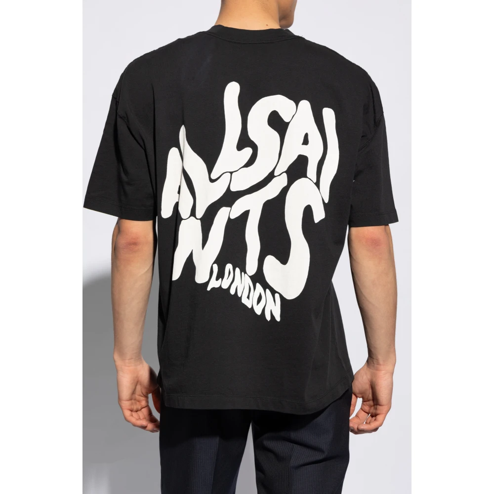 AllSaints T-shirt Orlando Black Heren
