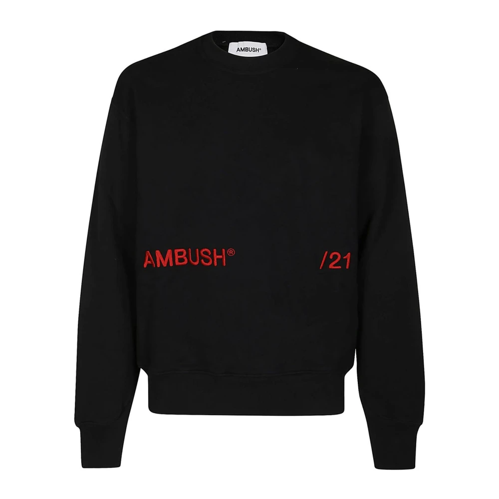 Ambush Comfortabele Zwarte Logo Sweatshirt Black Heren