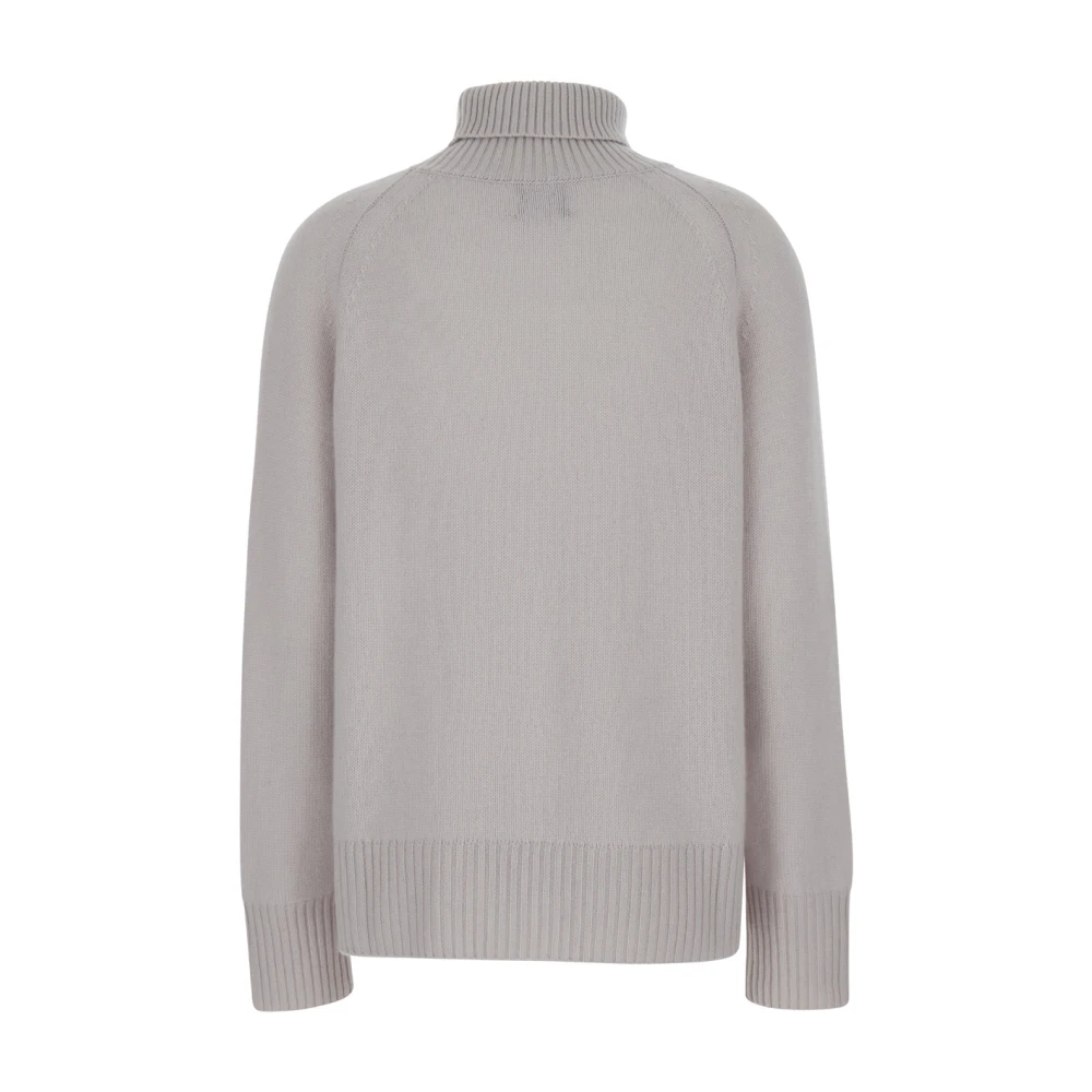 Plain Units Kasjmier Hoge Hals Grijs Sweater Gray Dames