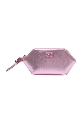 Metallic Hexagonal Pouch
