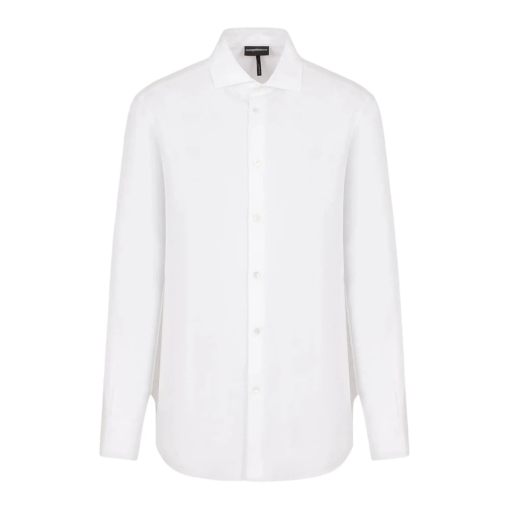 Emporio Armani Herren Weiß Shirts, Lgröße: