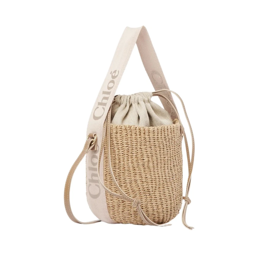 Chloé Beige Mandentas met Lintsluiting Beige Dames