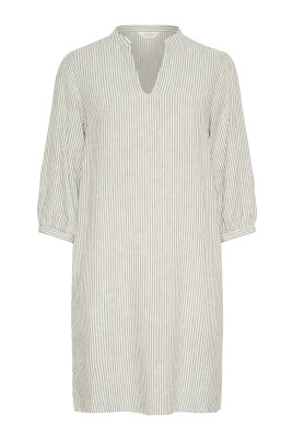 robe-rayee-verte-avec-col-en-v