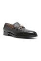 black-leather-loafers