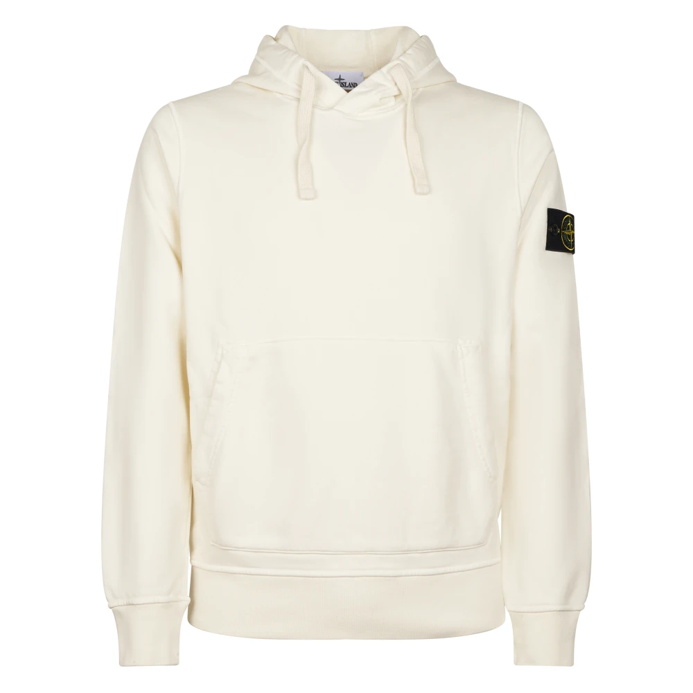 Stone Island Men's White Cotton Sweatshirt - Hoodies - M - Sweatshirts & Hoodies