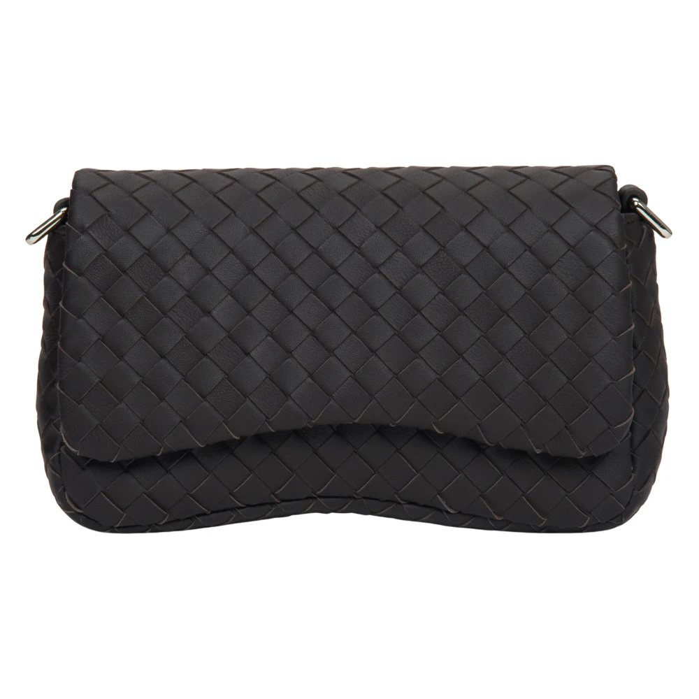 Estro Women's Brown Shoulder Bags, One Size, Woven Leather Shoulder Bag