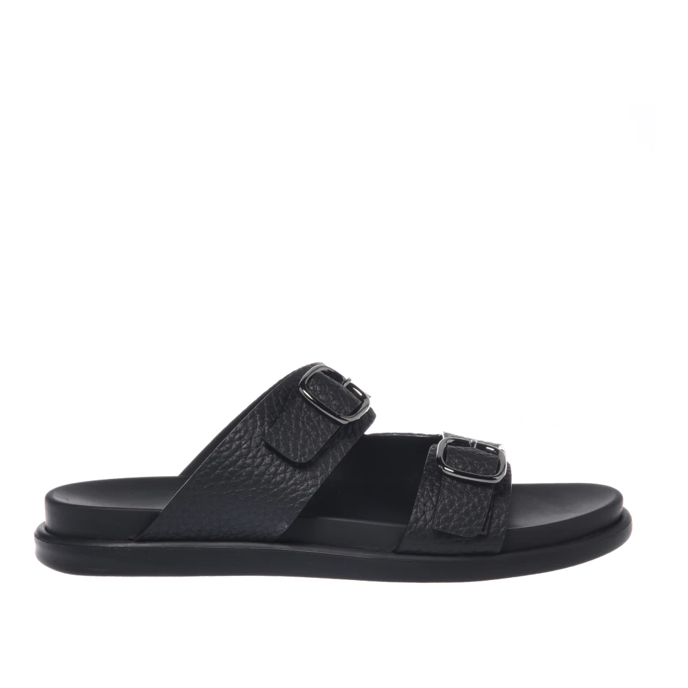 Baldinini Mule De Cuero Ablandado Shoes Hombre Negro 40 Eu