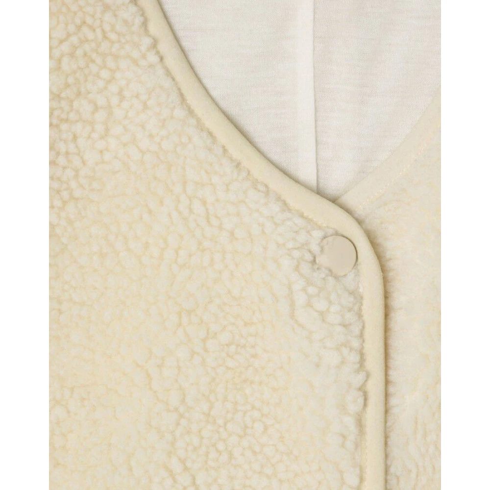 American vintage Zachte en Comfortabele Ecru Damesvest Beige Heren