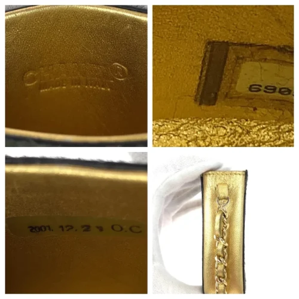 Chanel Vintage Pre-owned Leather crossbody-bags Green Dames