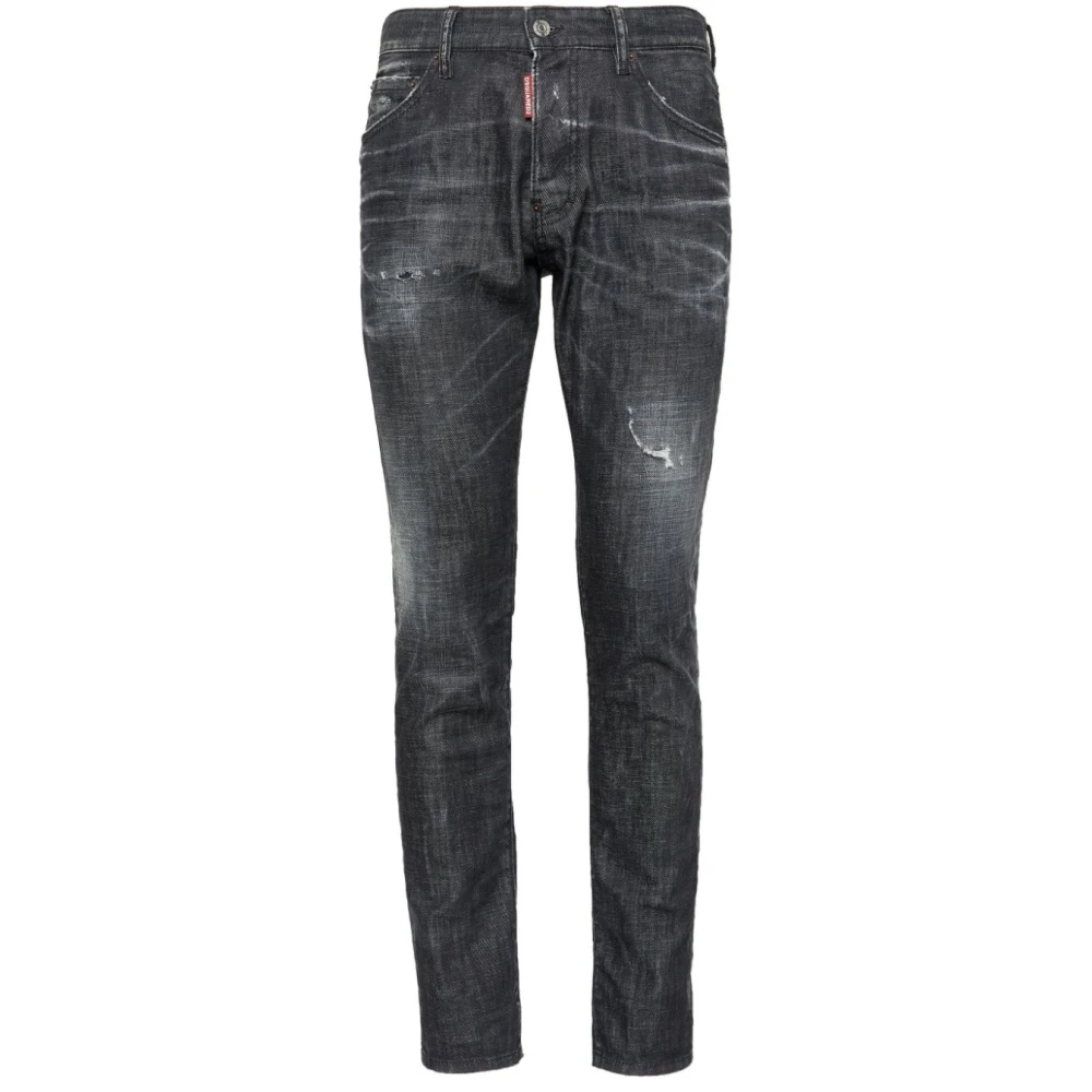 Dsquared2 Men's Gray Stylish Trousers For Autumn