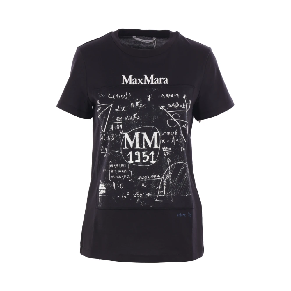 Max Mara Zwart T-shirt en Polo Colibri Black Dames