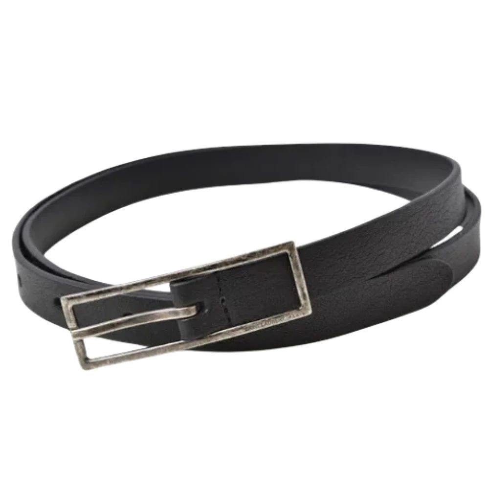 Yves Saint Laurent Vintage Pre-owned Leather belts Black Heren
