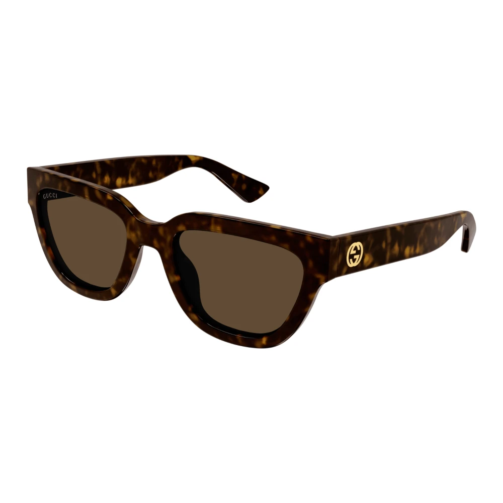 Gucci Brown Sunglasses, Female, 54 Mm, Cat-Eye Sunglasses