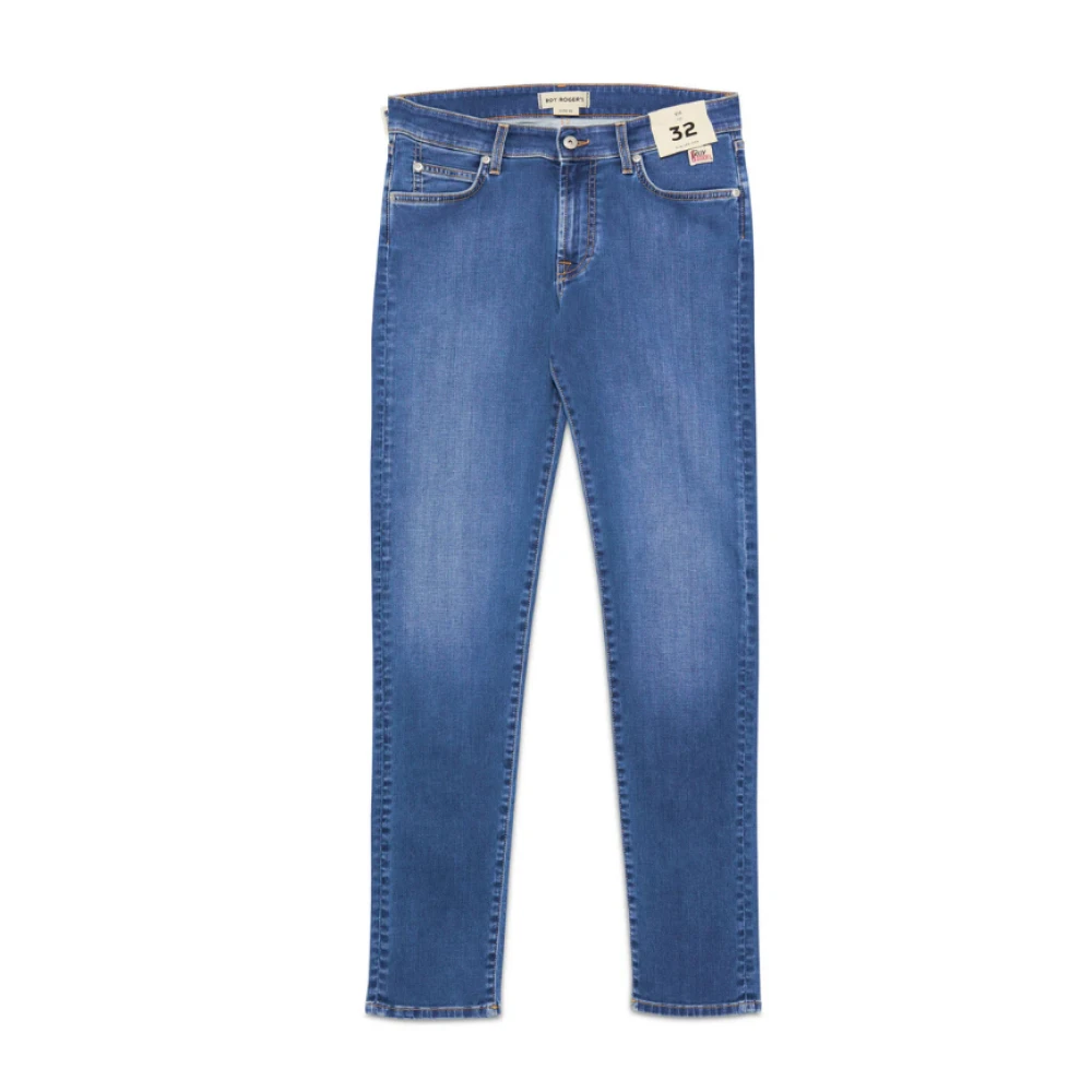 Roy Roger's Men's Blue 517 Jeans - Slim Fit Jeans - W38 - Jeans