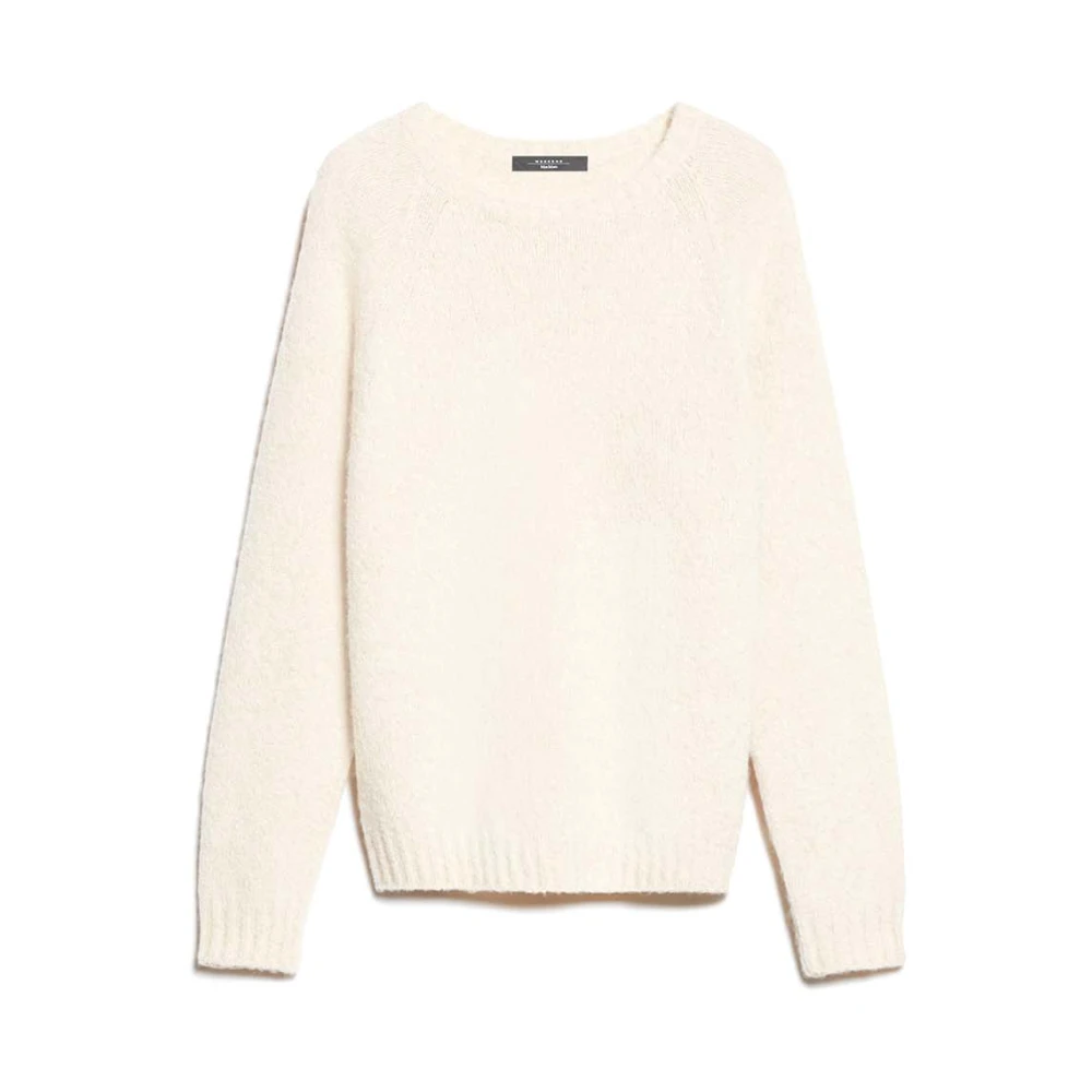 Max Mara Zachte Alpaca Katoen Trui Beige Dames