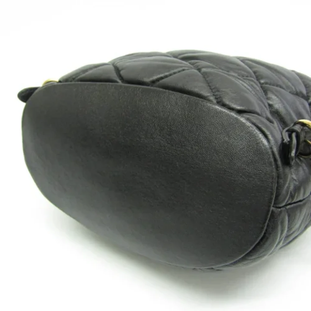Salvatore Ferragamo Pre-owned Leather backpacks Black Dames