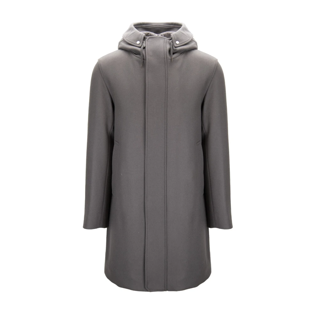 Herno Hombre Gris Abrigos, Talla: L