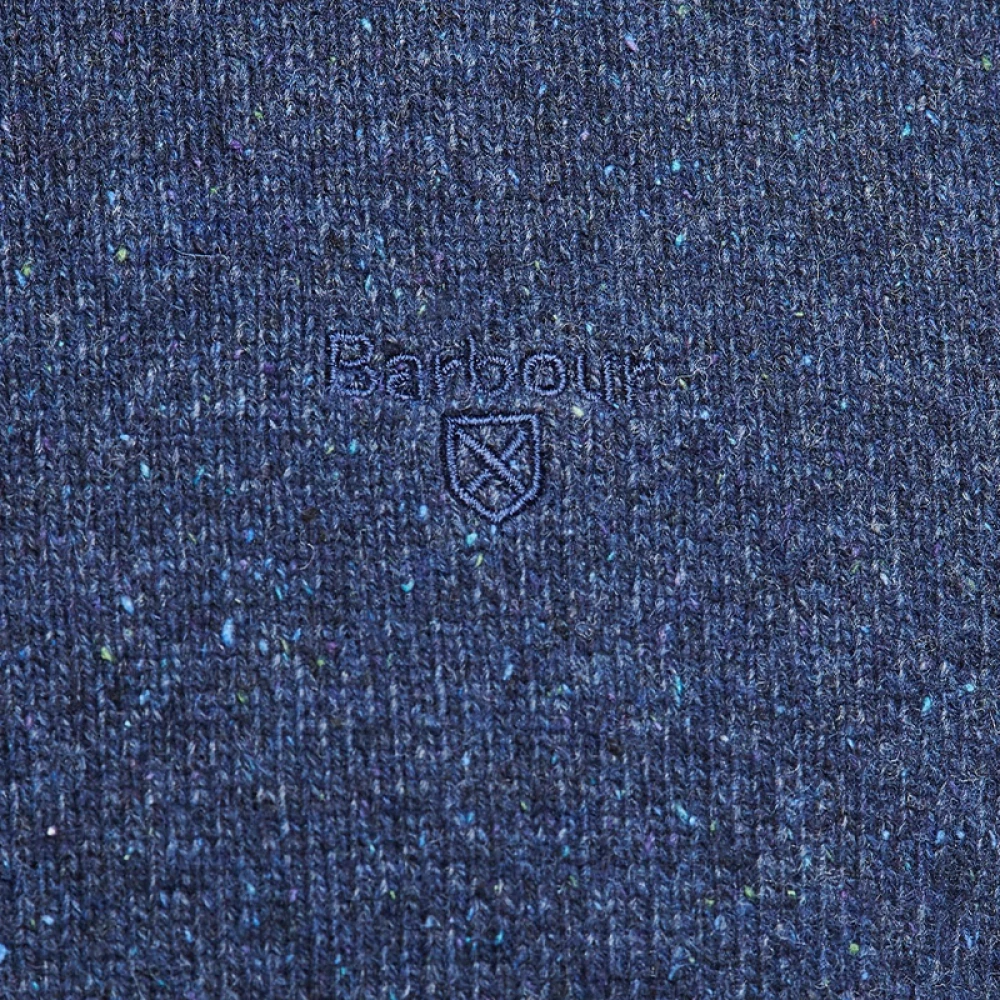 Barbour Rondgebreide trui Blue Heren