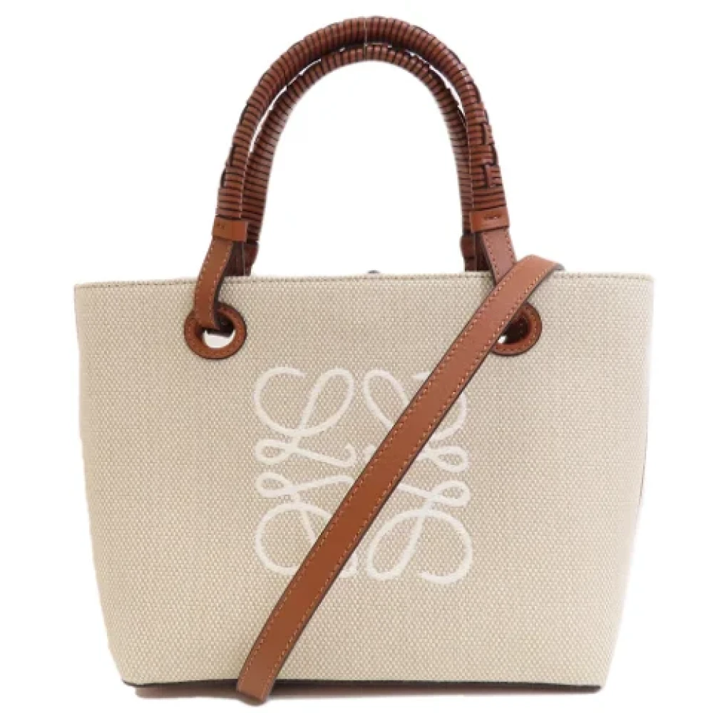 Loewe Pre-owned Leather totes White Dames