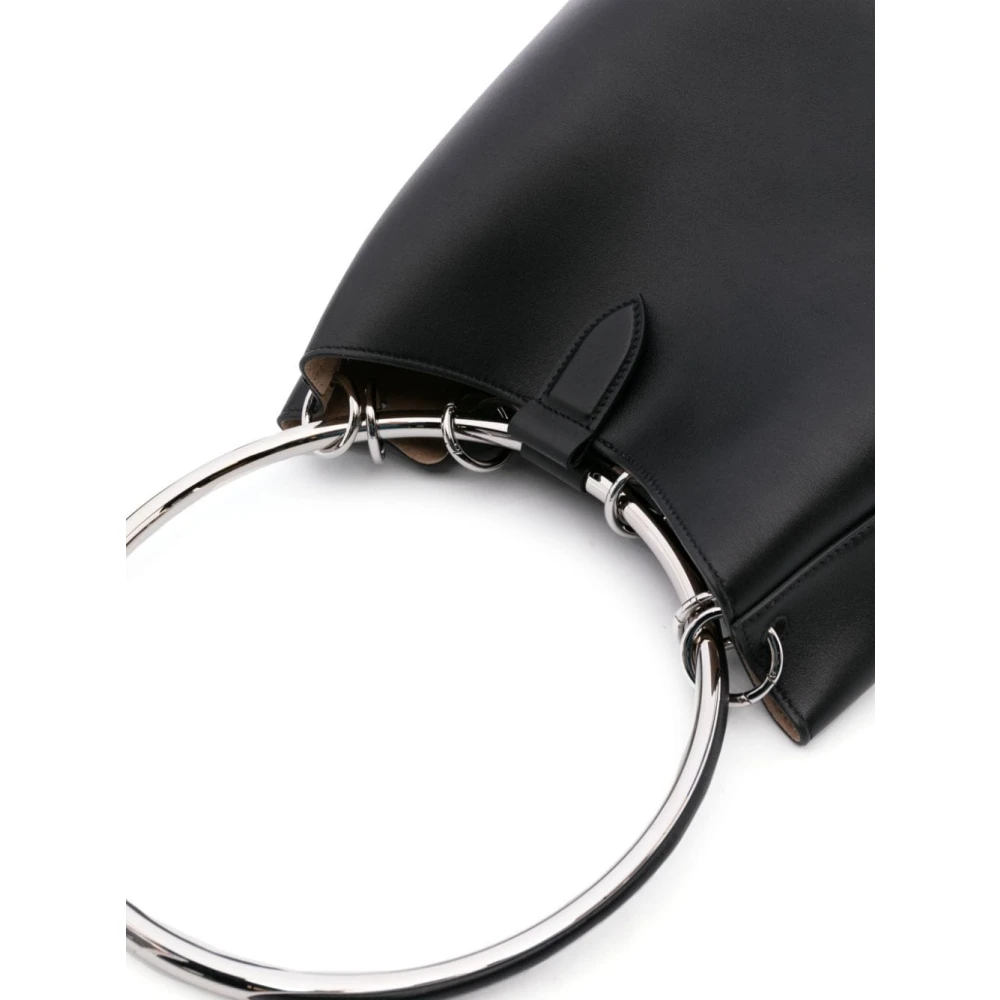 Alaïa Zwarte Gladde Korrel Emmer Tas Black Dames