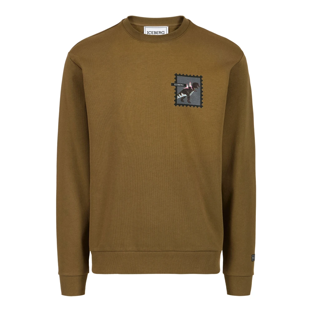 Iceberg Hombre Verde - Sudadera De Cuello Redondo - Sweatshirts & Hoodies - L - Sudadera De Cuello Redondo