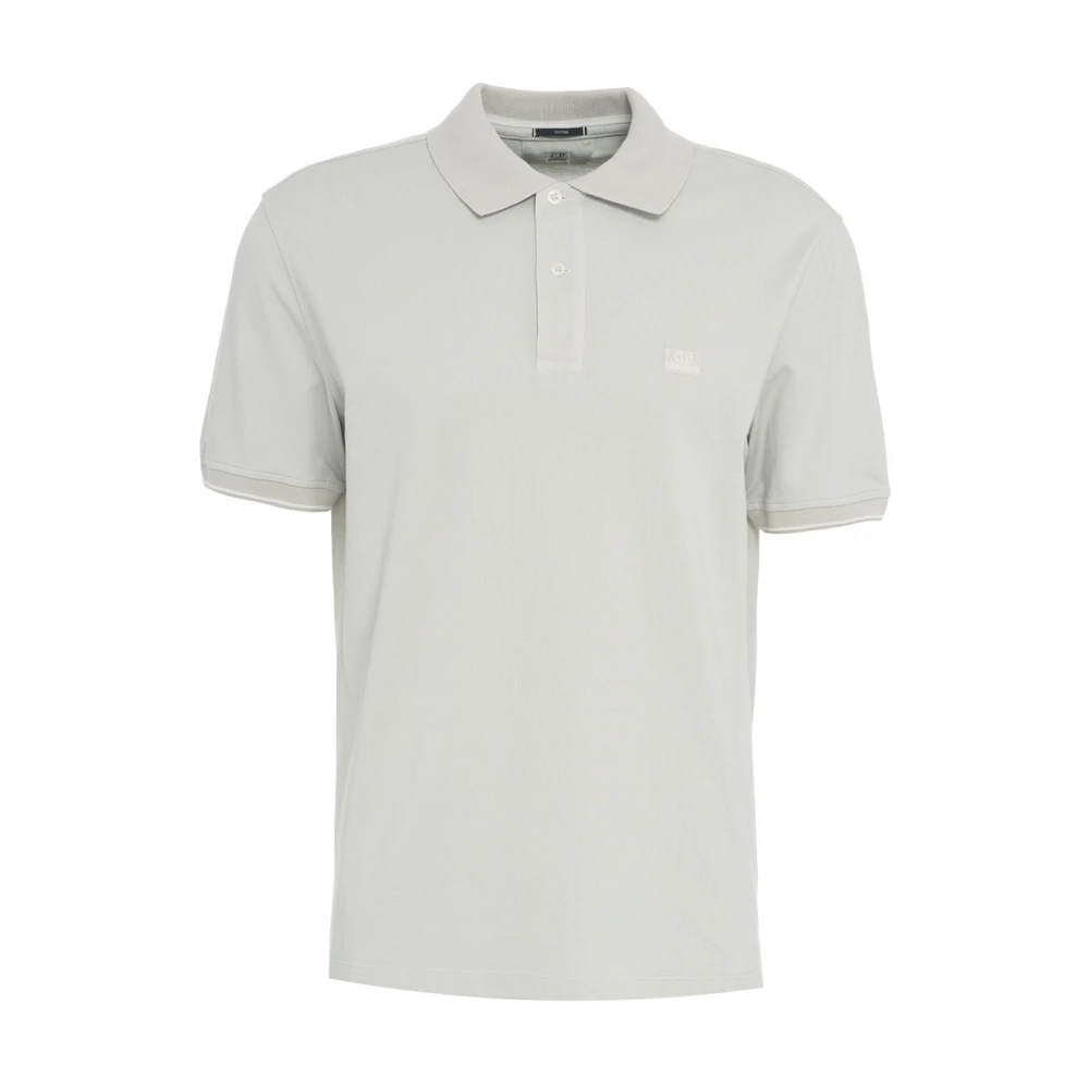 C.P. Company Grijze Polo Shirt met Strepen Gray Heren